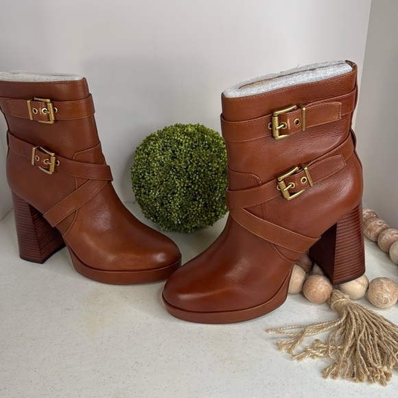 Vince Camuto Women's Coliana Platform Bootie Ankle Boot Color Whiskey Sz 10 - Picture 3 of 11